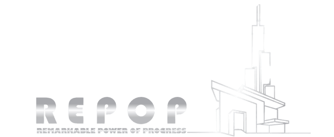 Logo Repop cu design modern clădirii