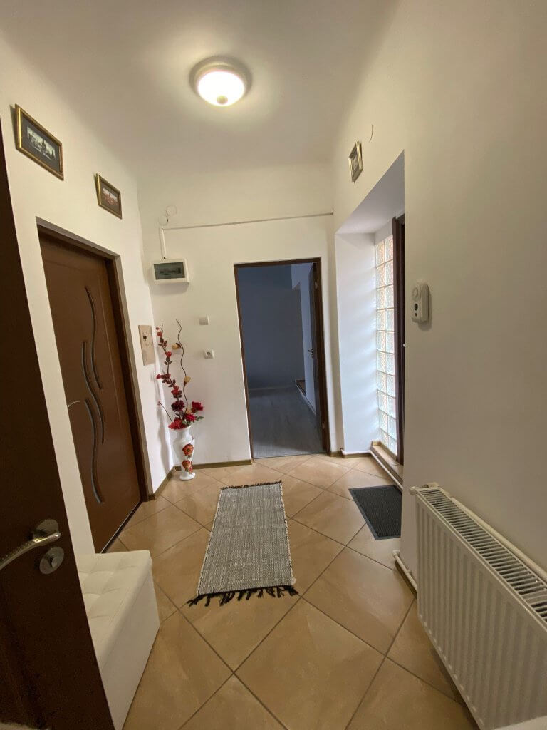 Hol luminos cu decor minimalist